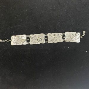 Silver Engraved Bracelet